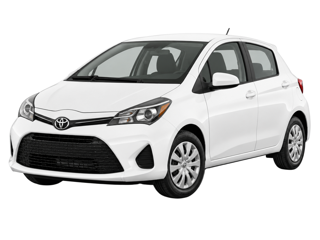 Coche blanco compacto